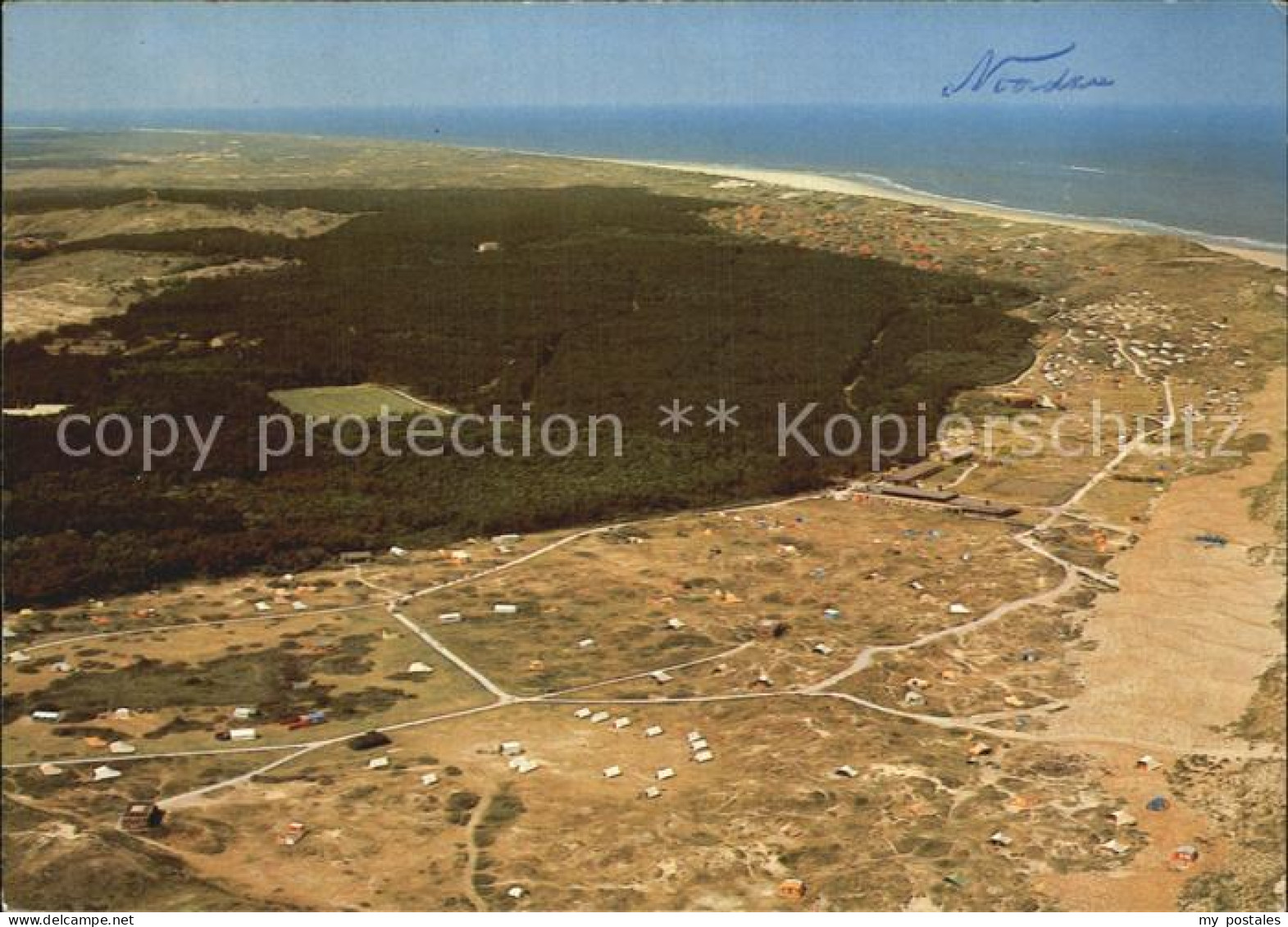 Vlieland Fliegeraufnahme Kampeerterrein Stortemelk