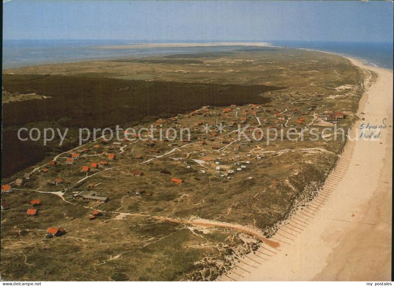Vlieland Fliegeraufnahme mit Strand
