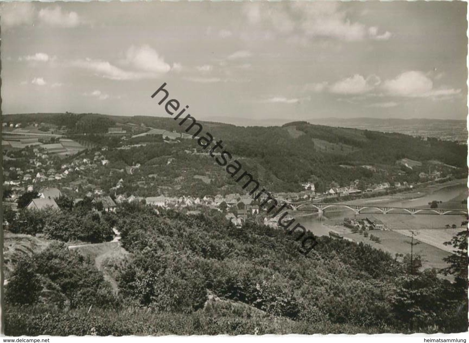 Vlotho - Panorama - Foto-AK Grossformat - Verlag Hans Wagner Vlotho