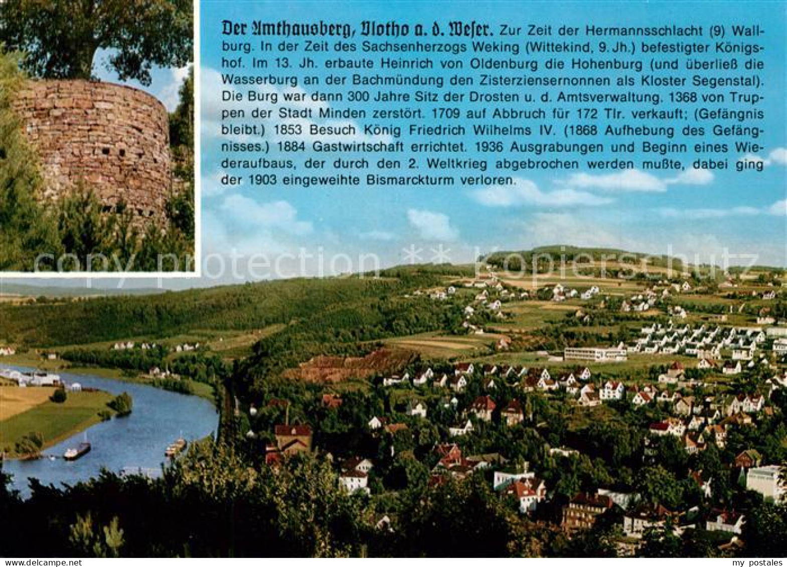 Vlotho Weser Herford NRW Burgmauer Winterberg