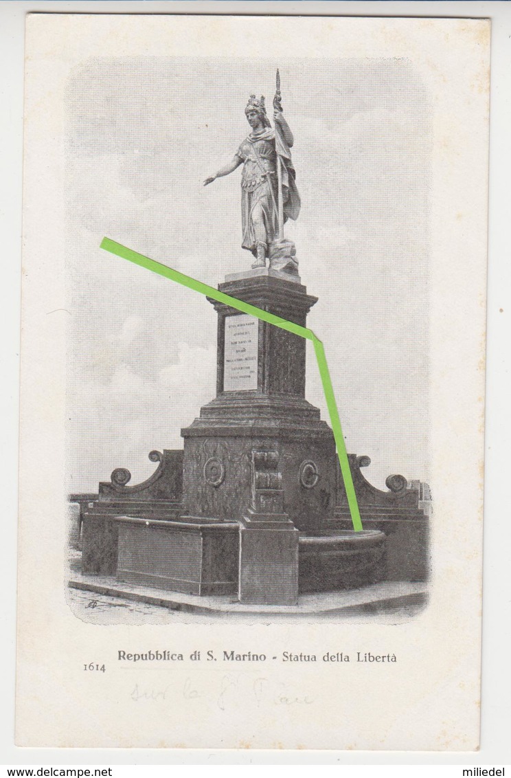 VO  213  / SAINT - MARIN /  SAN.MARINO /    Statua della  Liberta
