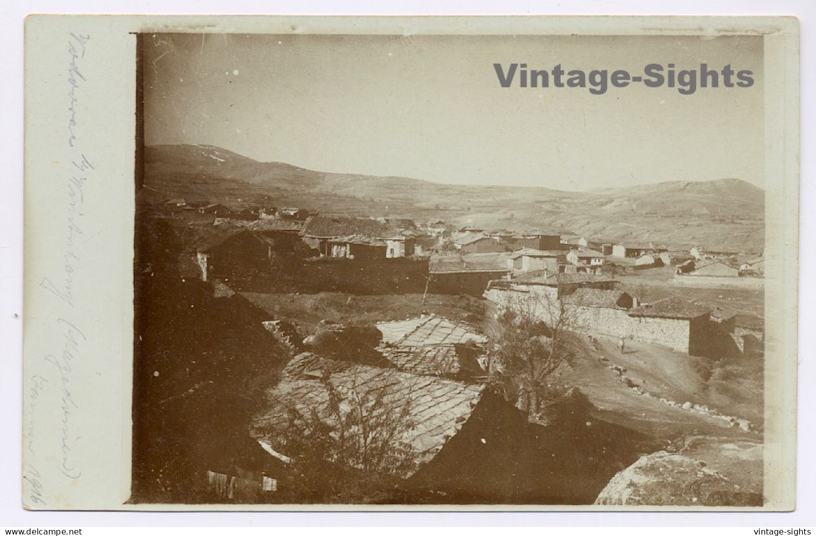 Vodovrati / Macedonia: Panorama View (Vintage RPPC 1916)