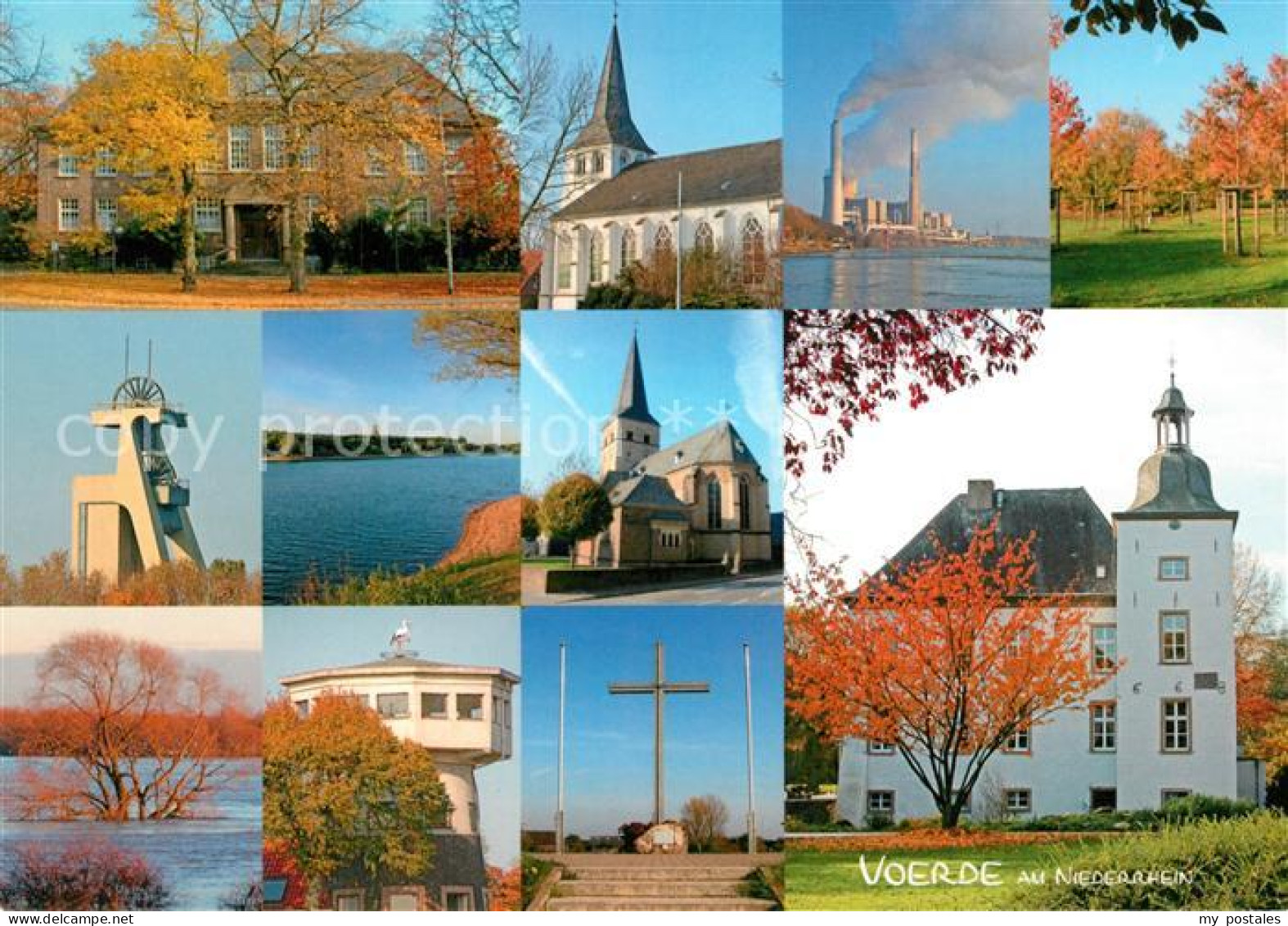 Voerde Niederrhein Kirchen Schloss Park