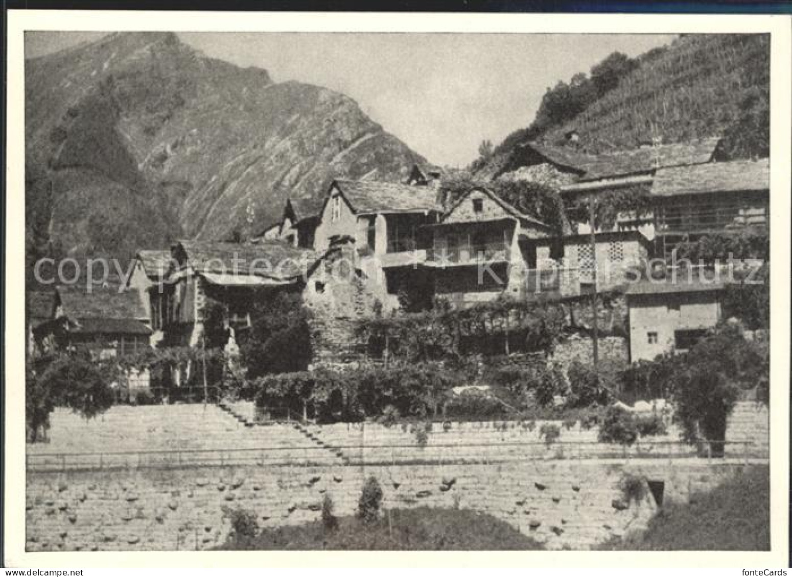 Vogorno Dorfmotiv