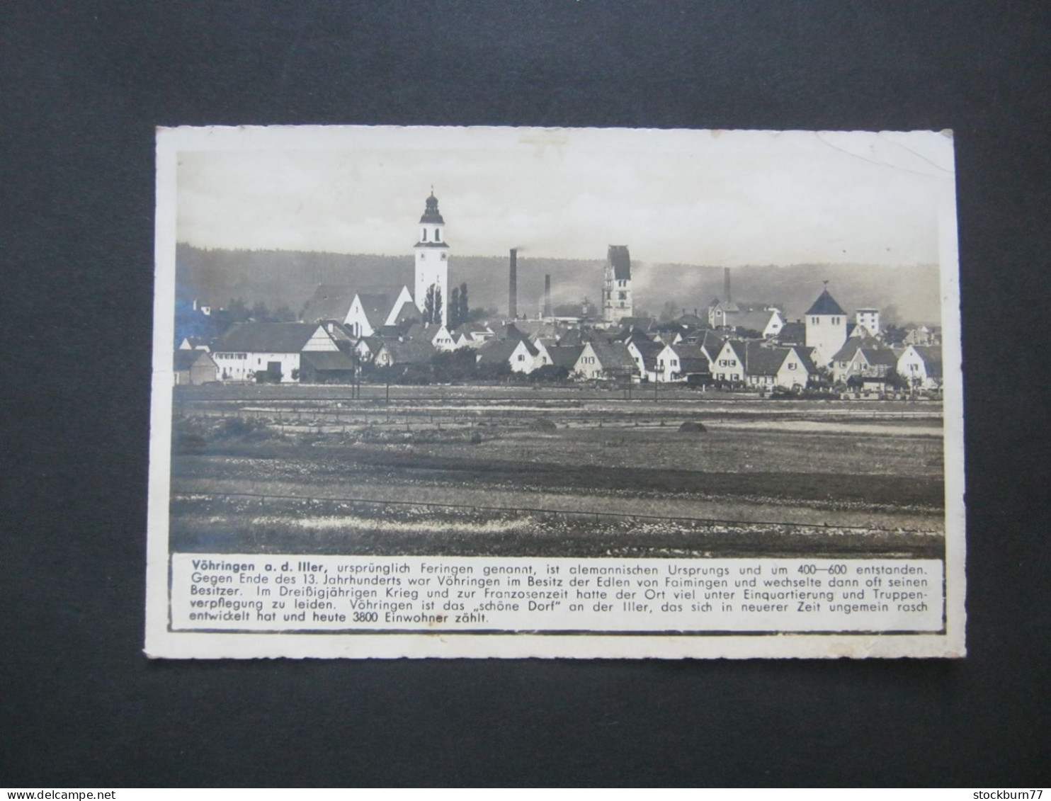 VÖHRINGEN  , Seltene Karte um 1941