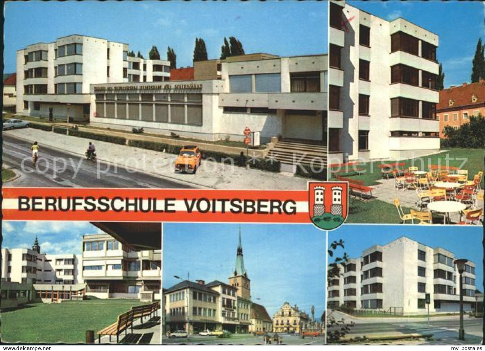 Voitsberg Steiermark Landesberufsschule Teilansichten Kirche