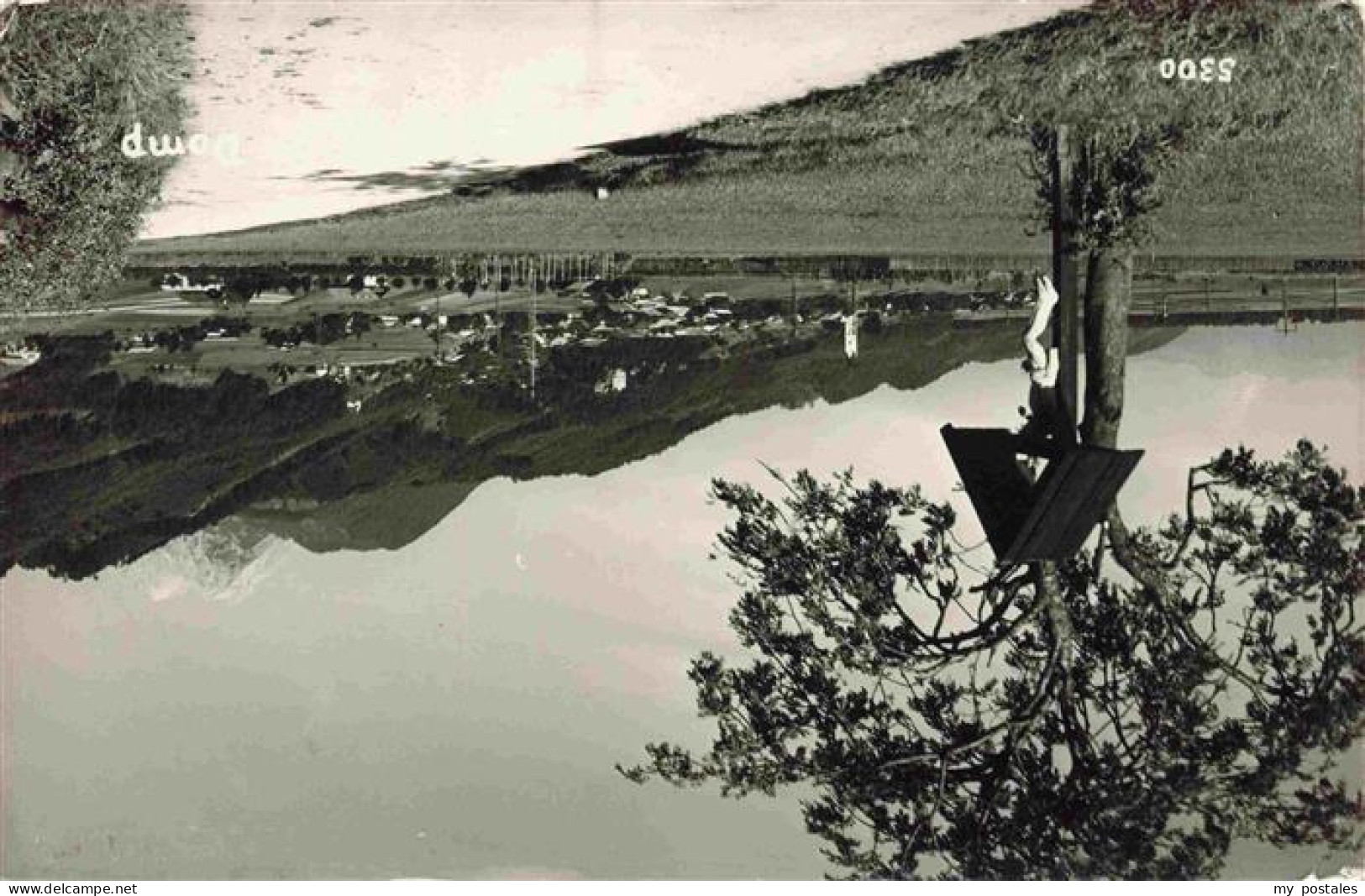 Vomp Tirol AT Panorama mit Wegekreuz