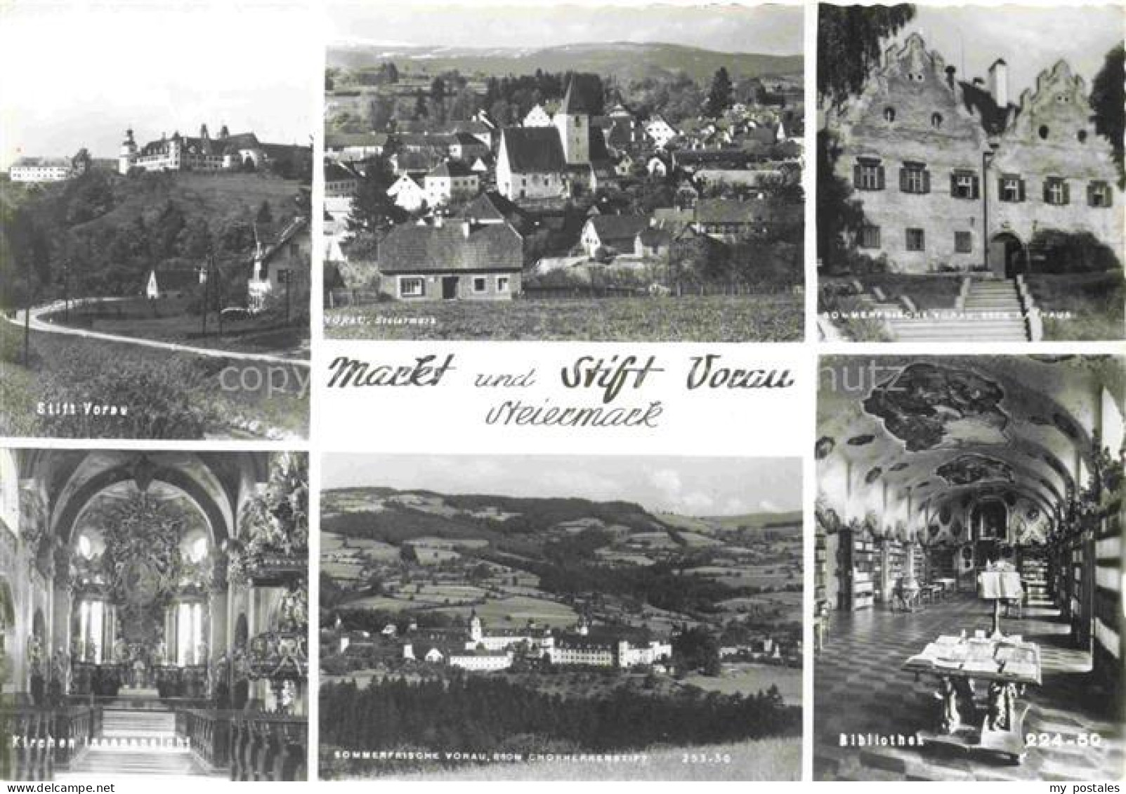 Vorau Steiermark AT Stift-Vorau Markt Kircheninnenansicht Bibliothek Chorherrens