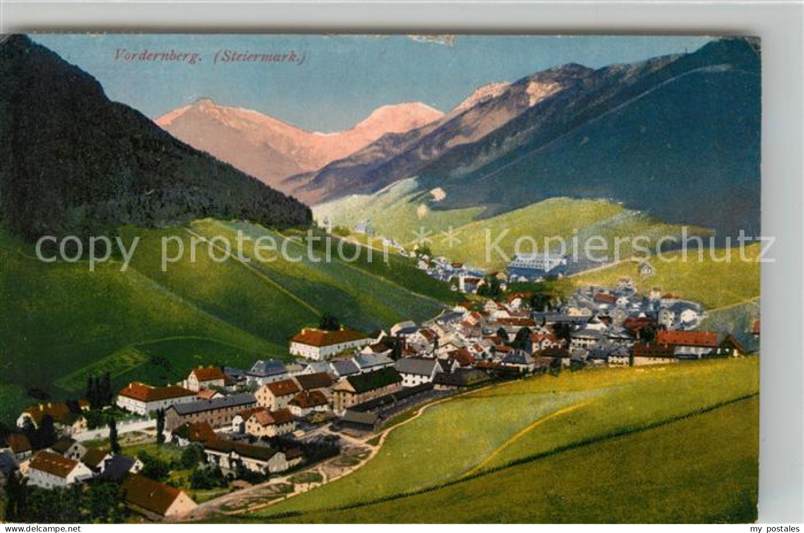 Vordernberg Gesamtansicht mit Alpenpanorama