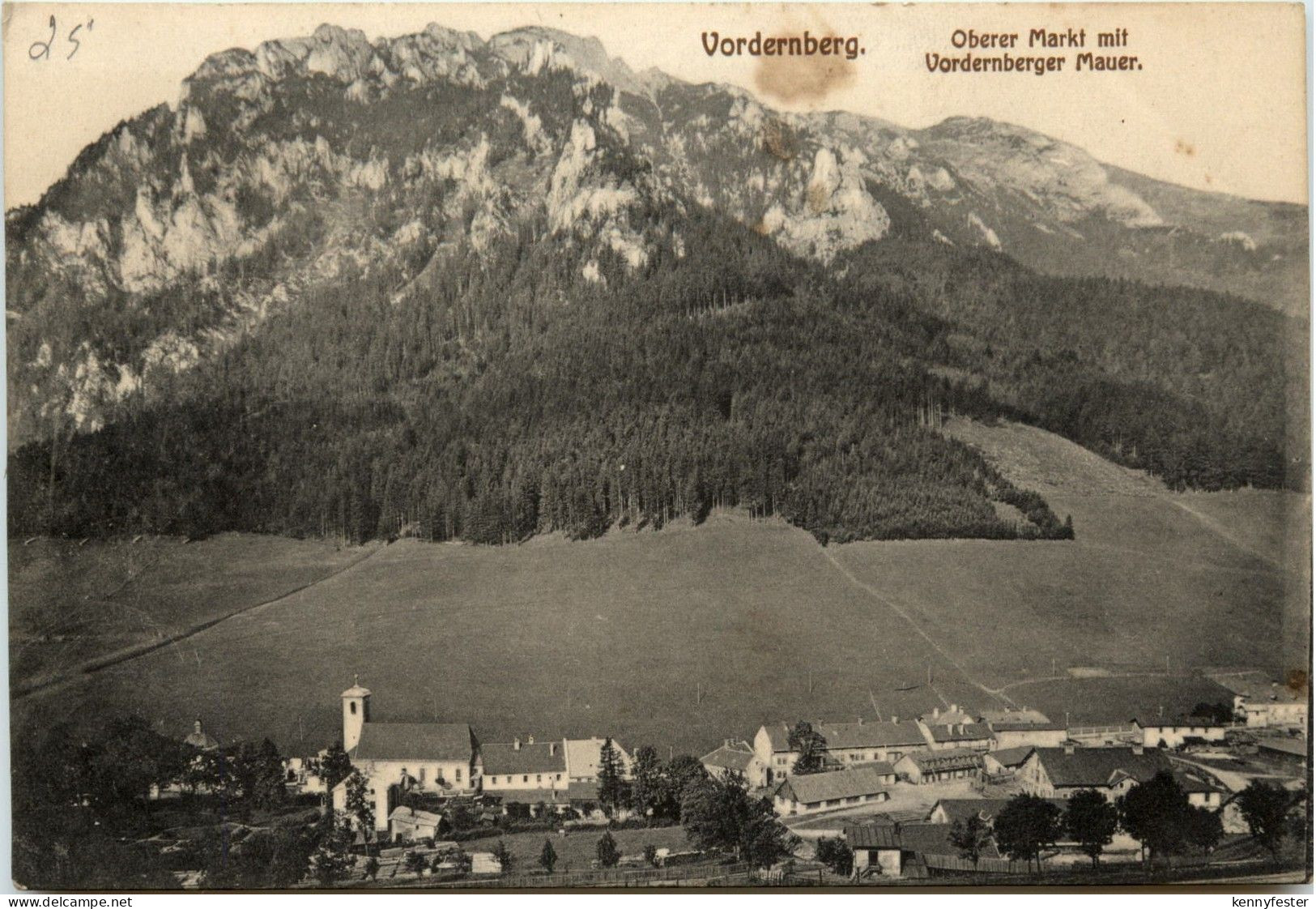 Vordernberg/Steiermark - Oberer Markt mit Vorderberger Mauer