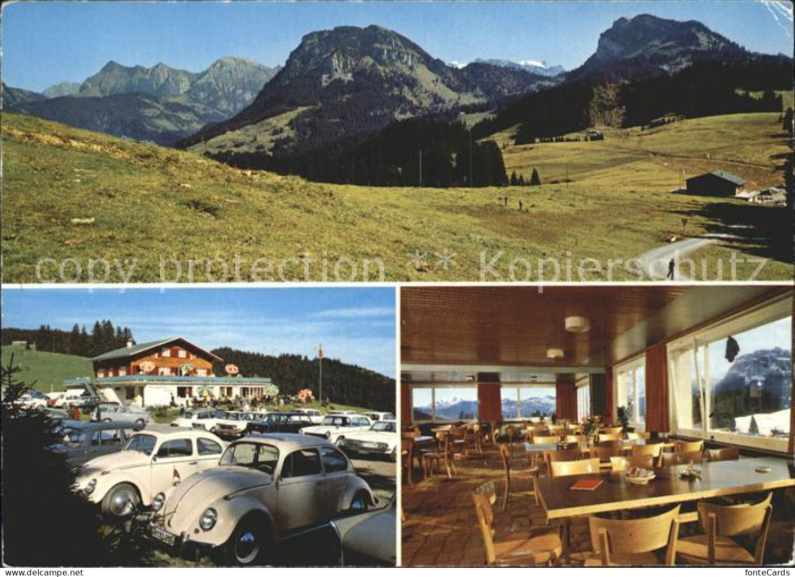 Vorderthal Panorama Berggasthaus Sattelegg Gastraum