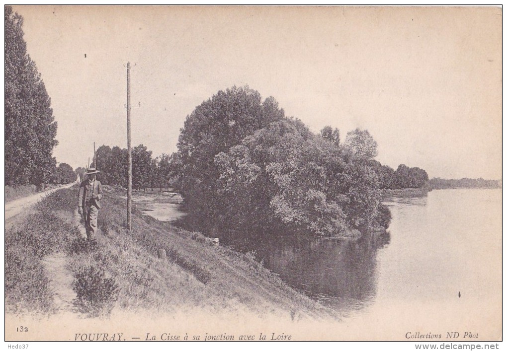 Vouvray - La Cisse à sa jonction avec la Loire