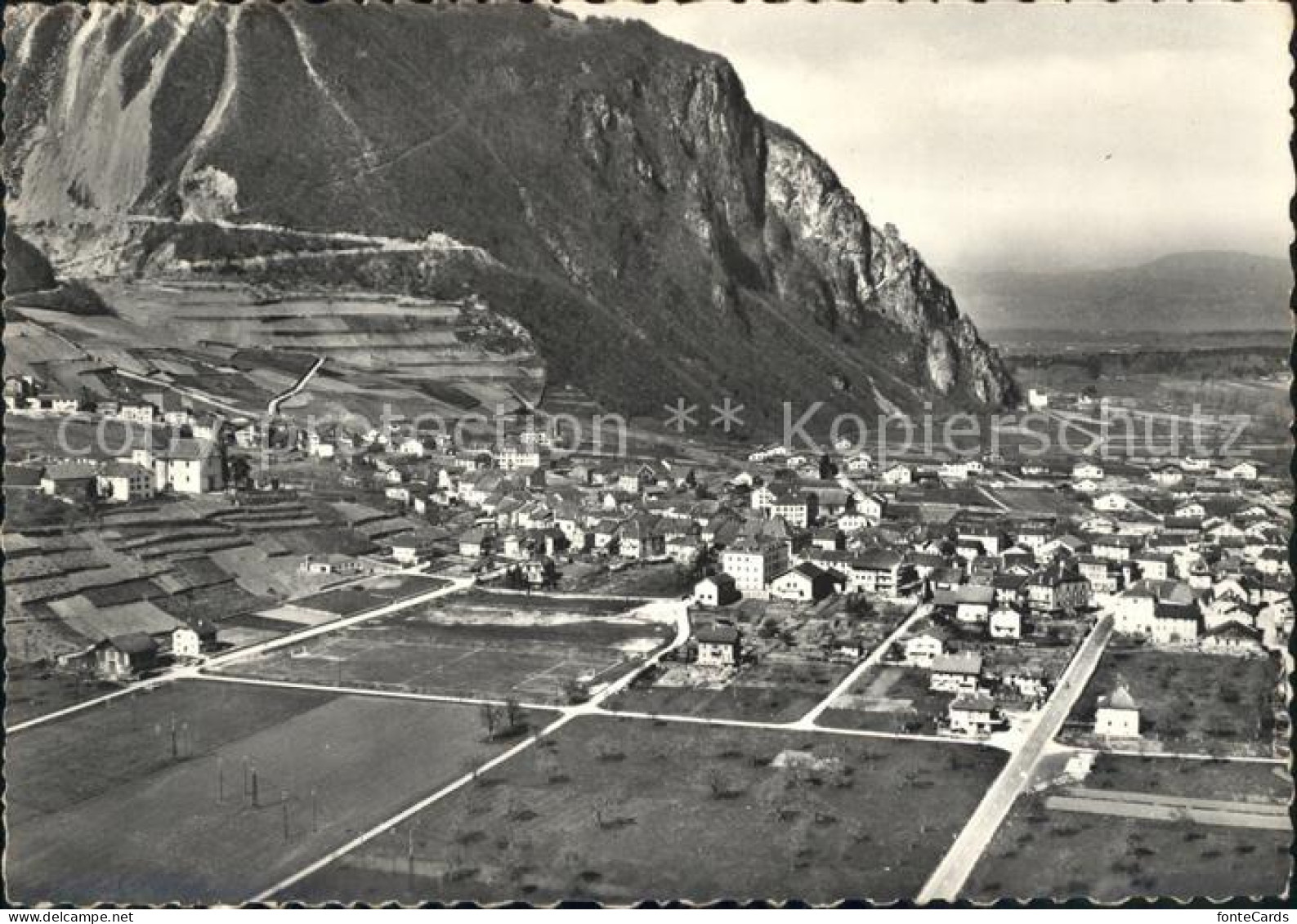 Vouvry Vue aerienne