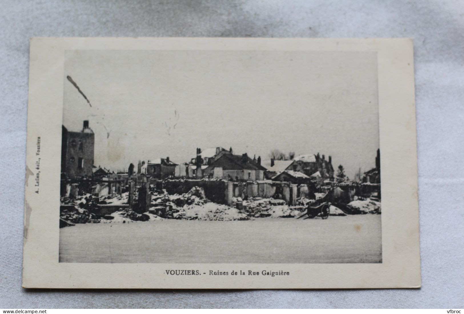 Vouziers, ruines de la rue Gaignière, Ardennes 08