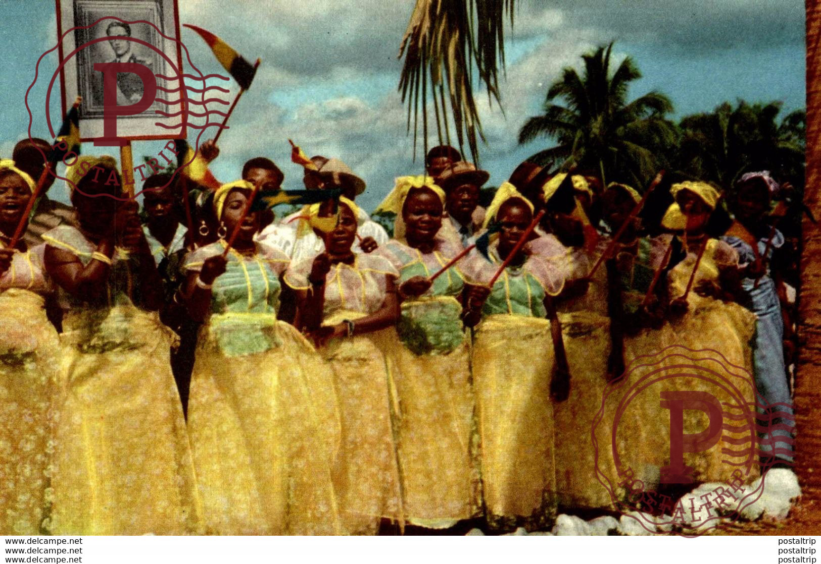 VOYAGE DU ROI AU CONGO ETE 1955