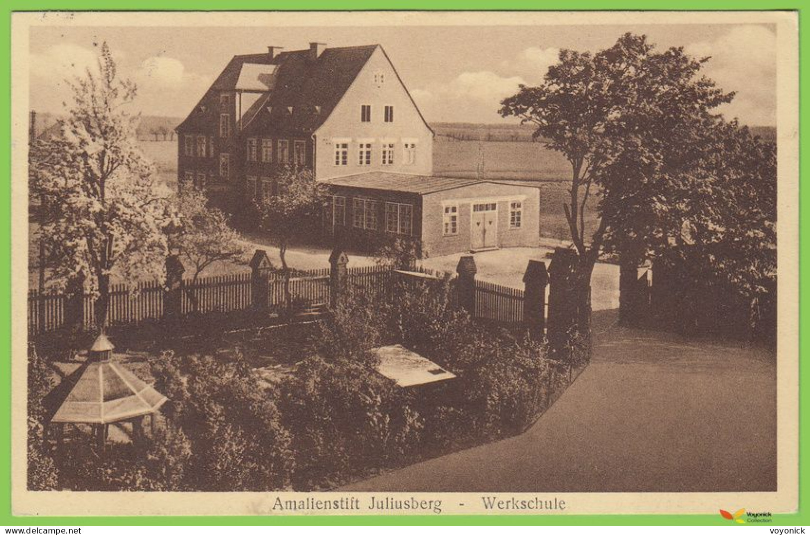 voyo DOBROSZYCE (JULIUSBURG i. Schl.) Amalienstift - Werkschule 1938 Postal Used