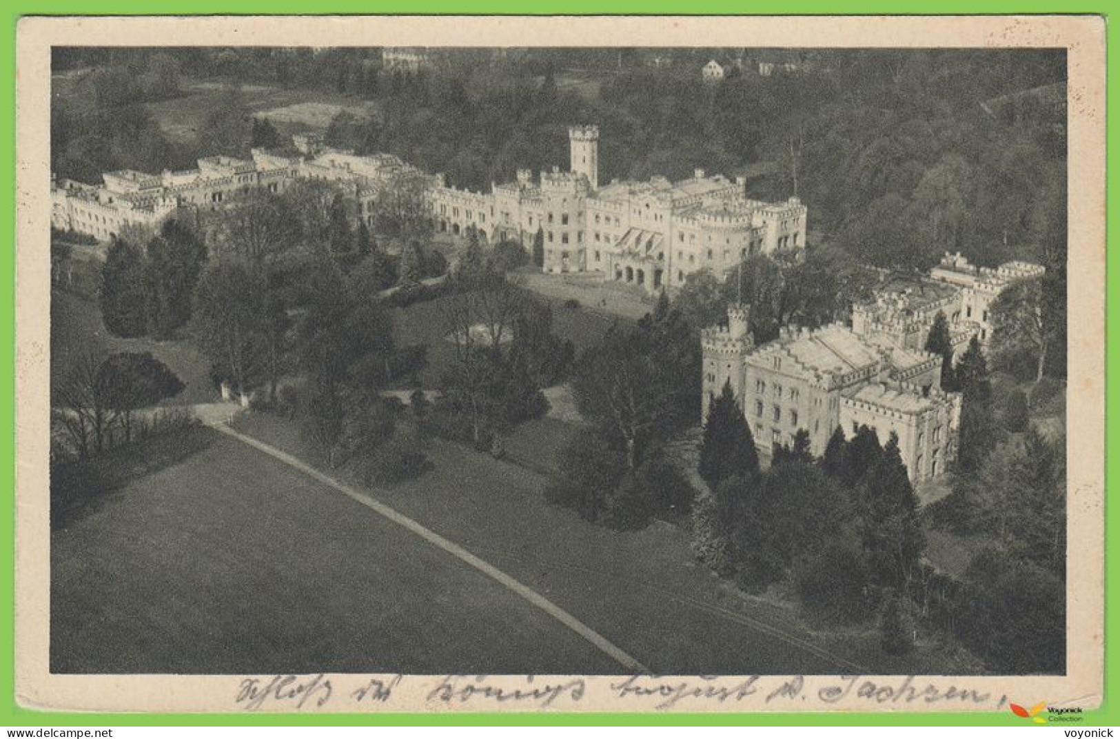 voyo SZCZODRE (SIBYLLENORT i. Schl.) Panorama Fliegeraufnahme  1928 Postal Used