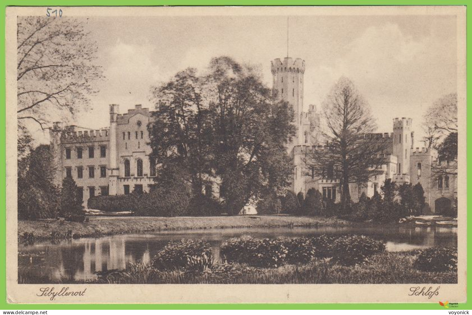 voyo SZCZODRE (SIBYLLENORT i. Schl.) Schloß  1931 Postal Used