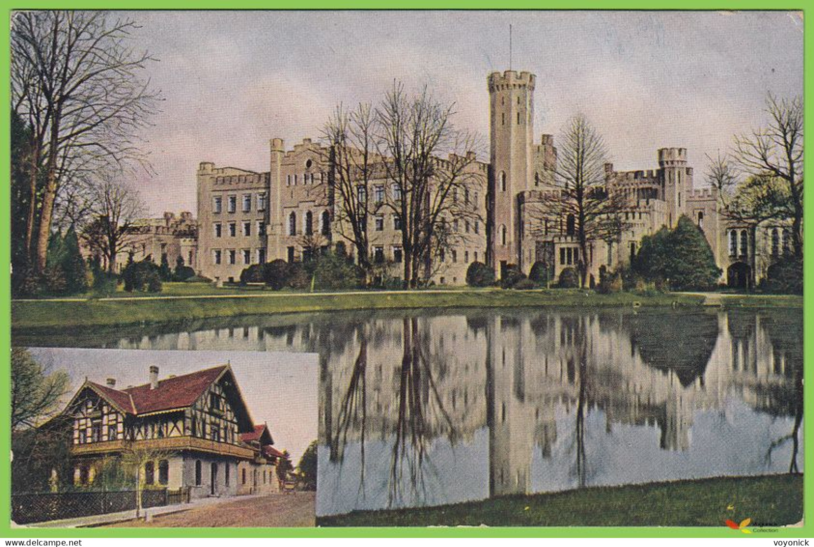 voyo SZCZODRE (SIBYLLENORT i. Schl.) Schloss und Brauerei 1914 Postal Used FELDPOSTKARTE