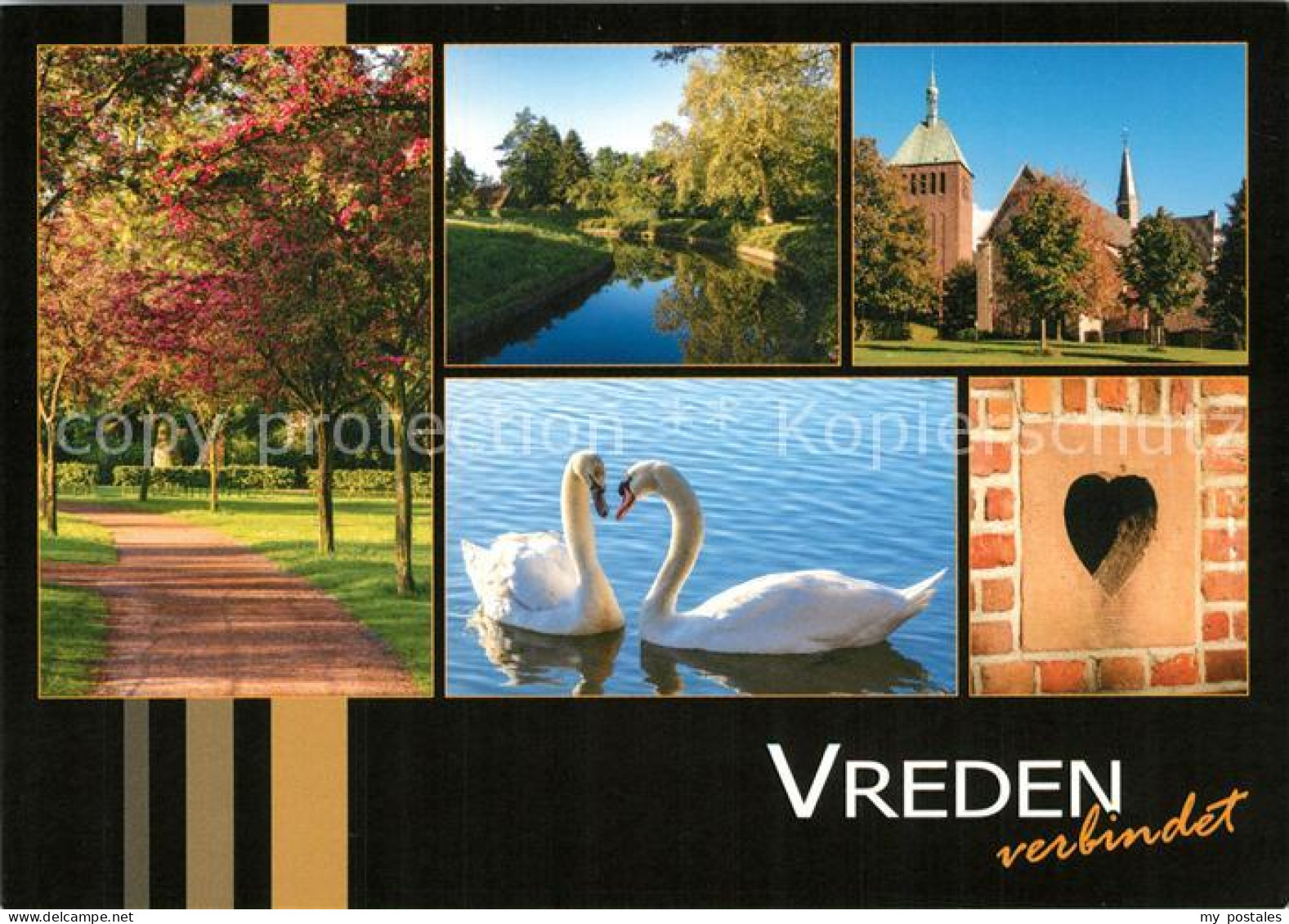 Vreden Kirche Schwaene Panorama