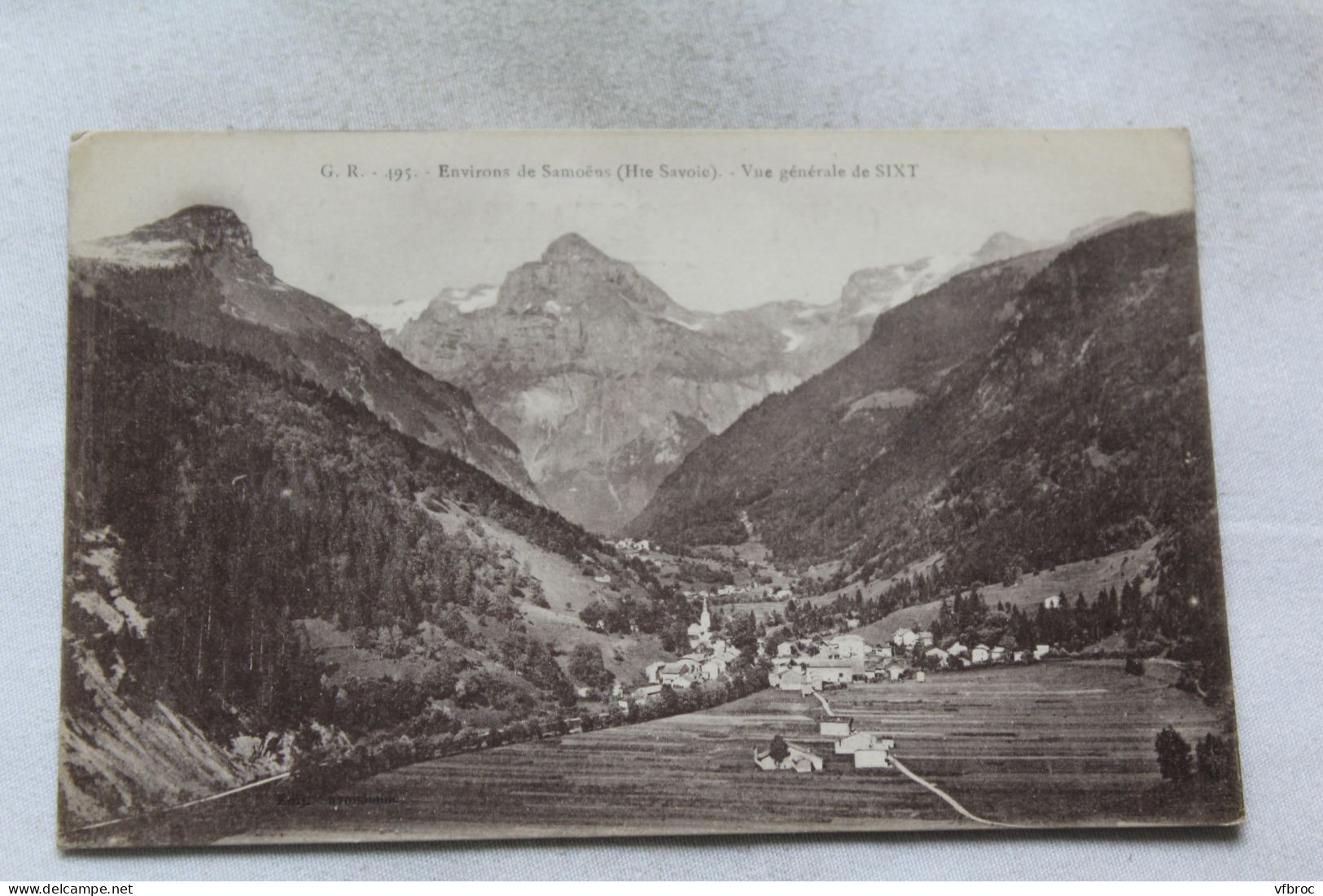 vue générale de Sixt, environs de Samoens, Haute Savoie 74