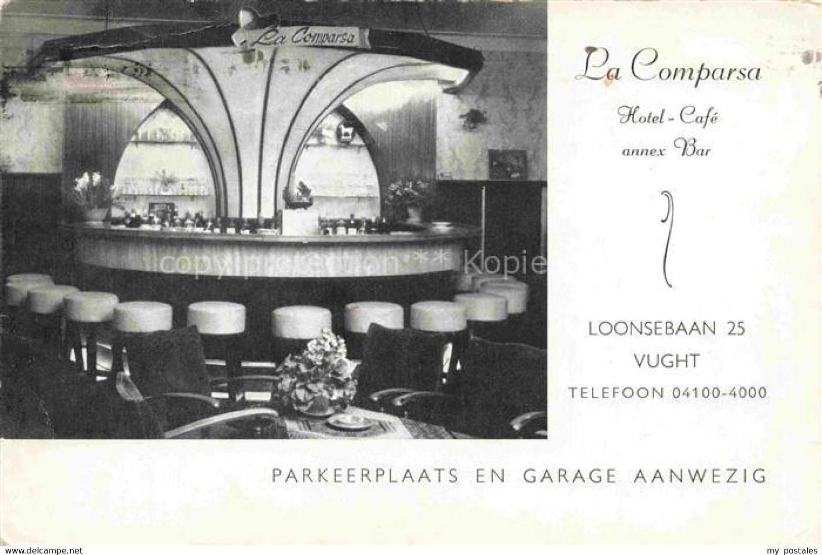 Vught Nordbrabant NL La-Comparsa Hotel-Café Bar Theke Barhocker Innenraum Lounge