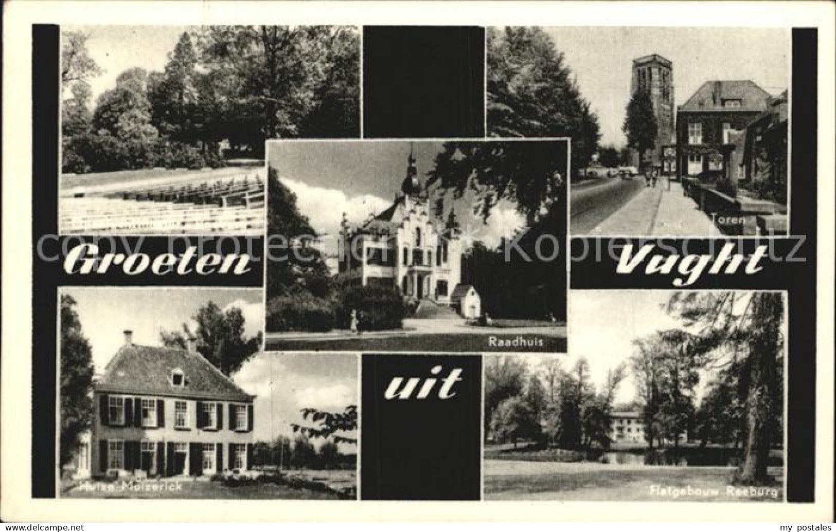 Vught Toren Raadhuis Huize Muizerick Flatgebouw Reeburg