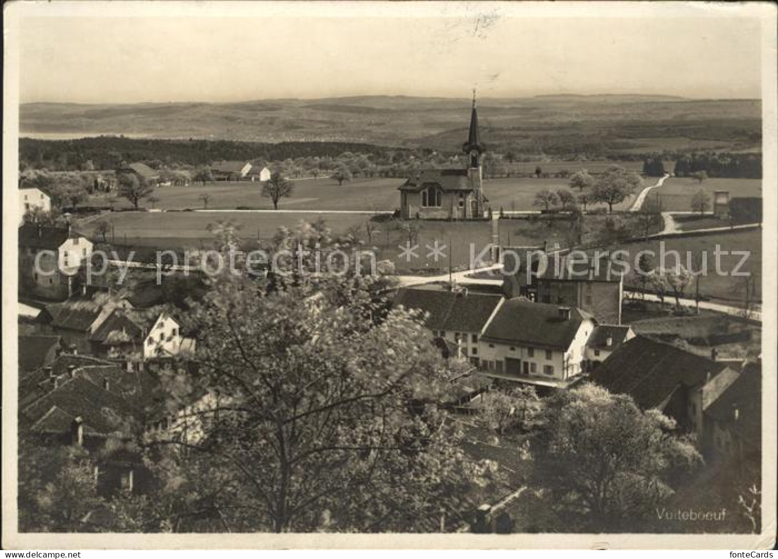Vuiteboeuf Vue generale Eglise