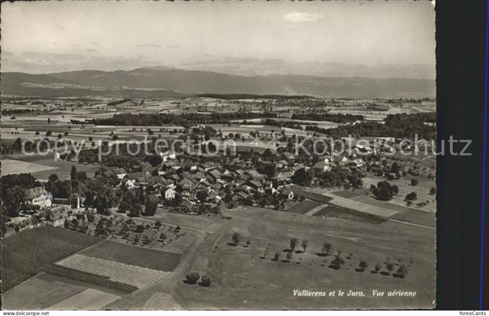 Vullierens et le Jura vue aerienne