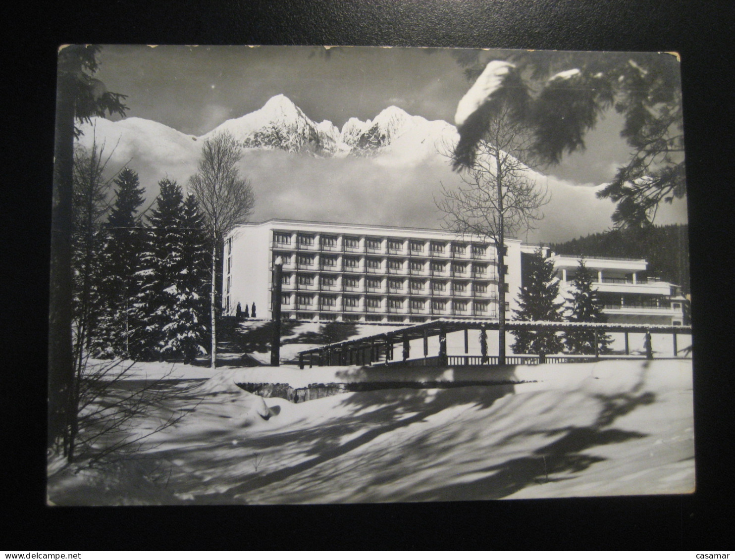 VYSOKE TATRY High Tatras 1958 cancel Slovakia CZECHOSLOVAKIA postcard
