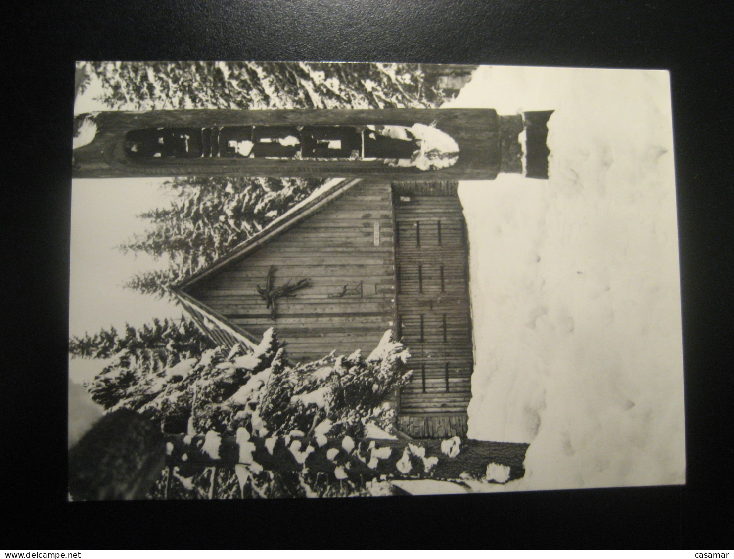 VYSOKE TATRY Stary Smokovec High Tatras mountains 1968 cancel postcard SLOVAKIA