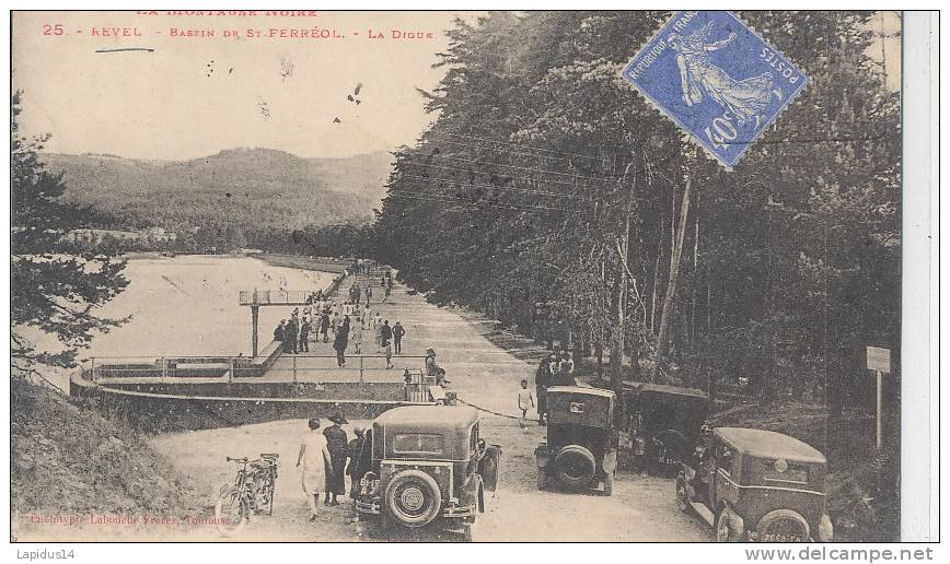 W705/C P A   REVEL  (31)BASSIN DE St FERREOL  LA DIGUE