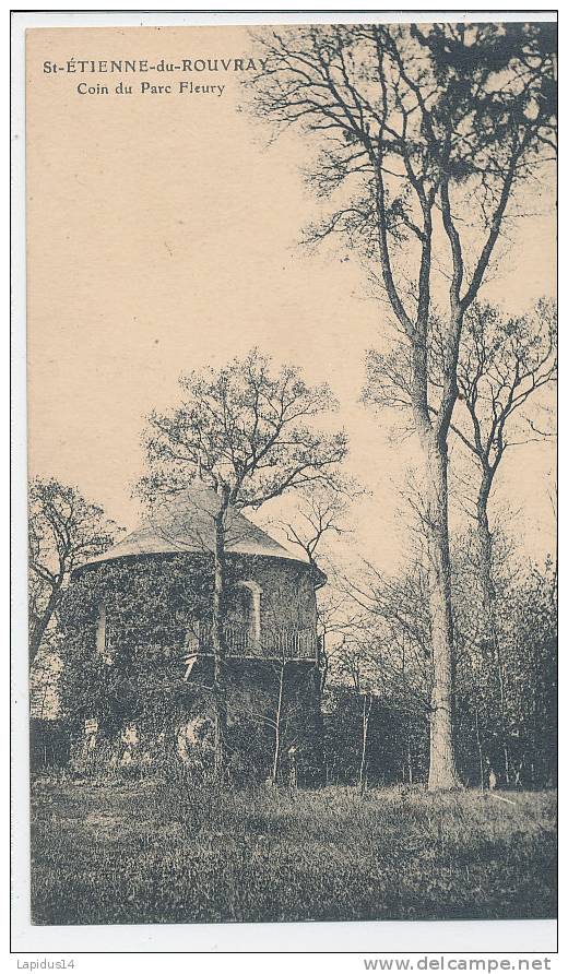 W813 /CPA  SAINT AETIENNE DU ROUVRAY   (76  )   COIN DU PARC FLEURY