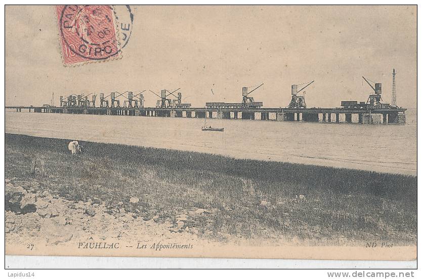 W960 /C P A   PAUILLAC  (33) LES APPONTEMENTS