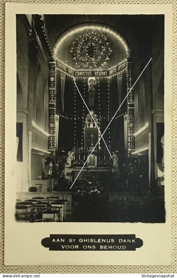 WAARSCHOOT ? Sint-Ghislenus kerk Dank voor ons behoud PK echte foto