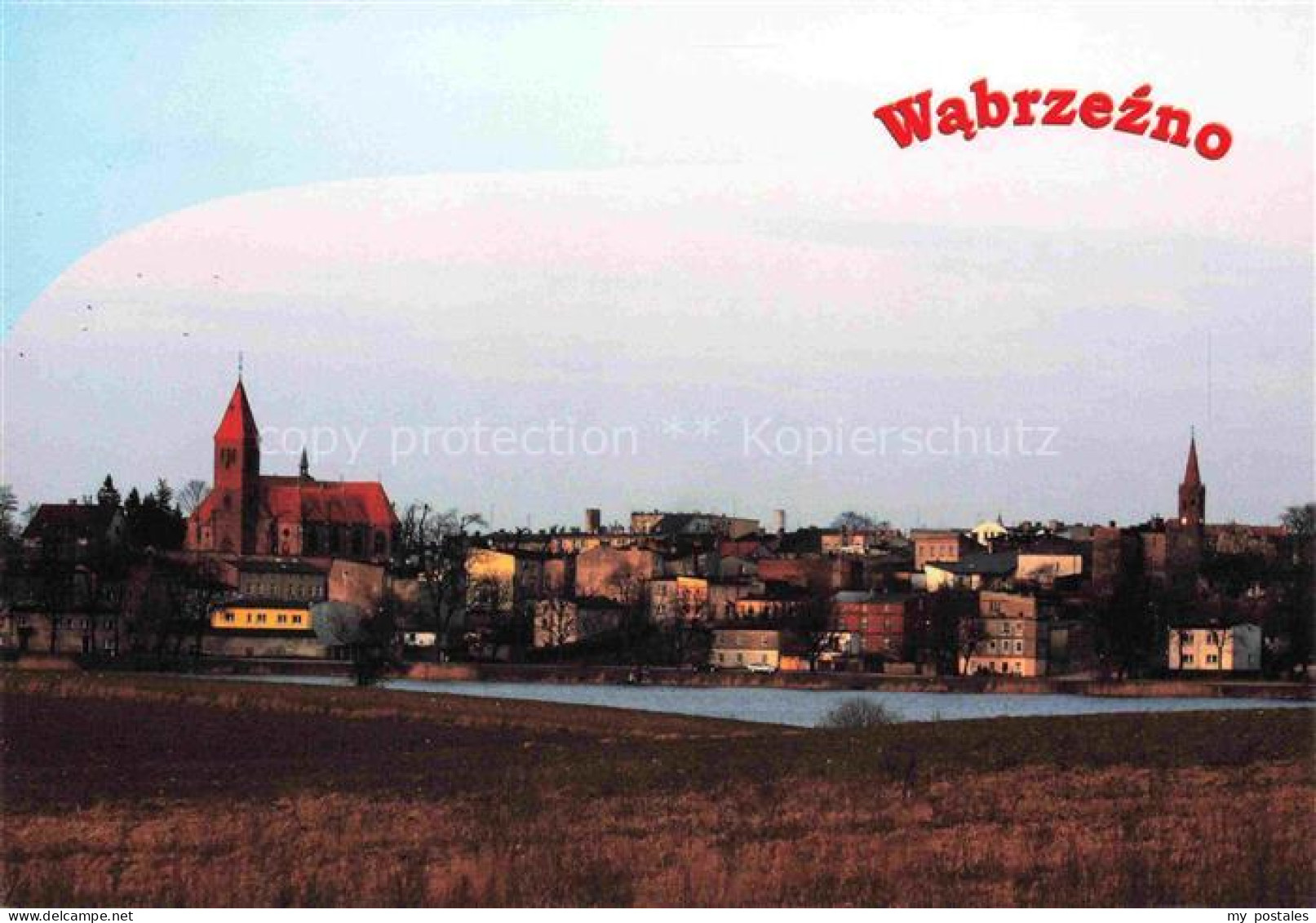 Wabrzezno Briesen Westpreussen PL Panorama Kirche