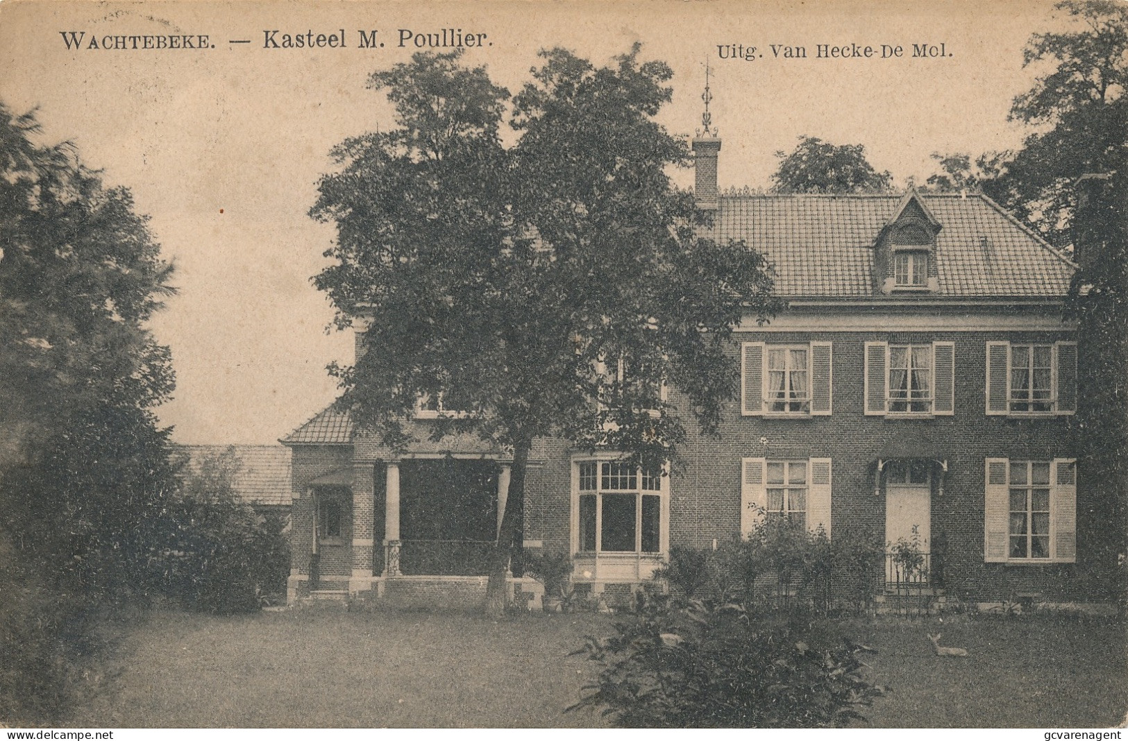 WACHTEBEKE  KASTEEL  M.POUILLIER          2 SCANS