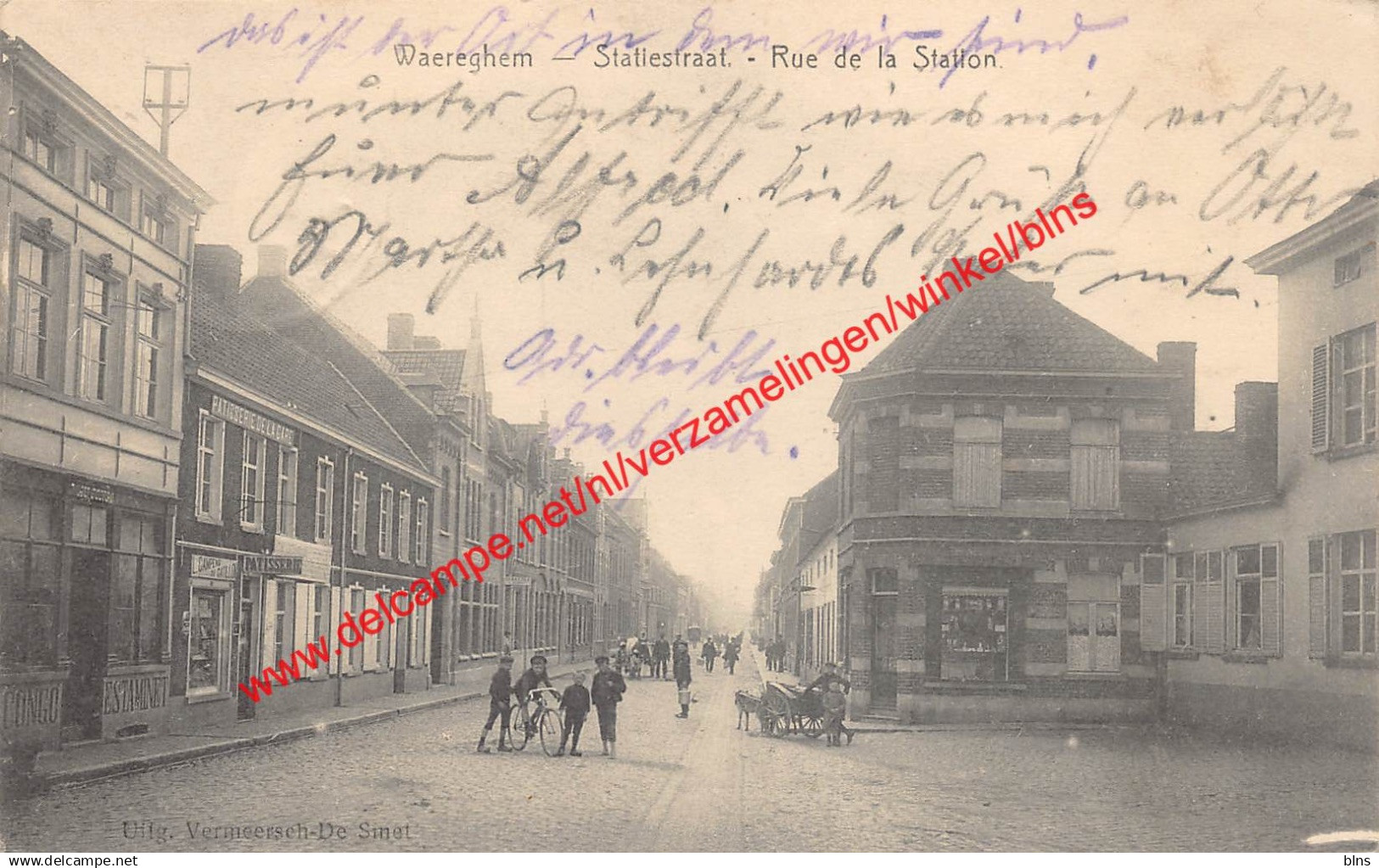 Waereghem - Statiestraat - Rue de la Station - Patisserie de la Gare - Waregem
