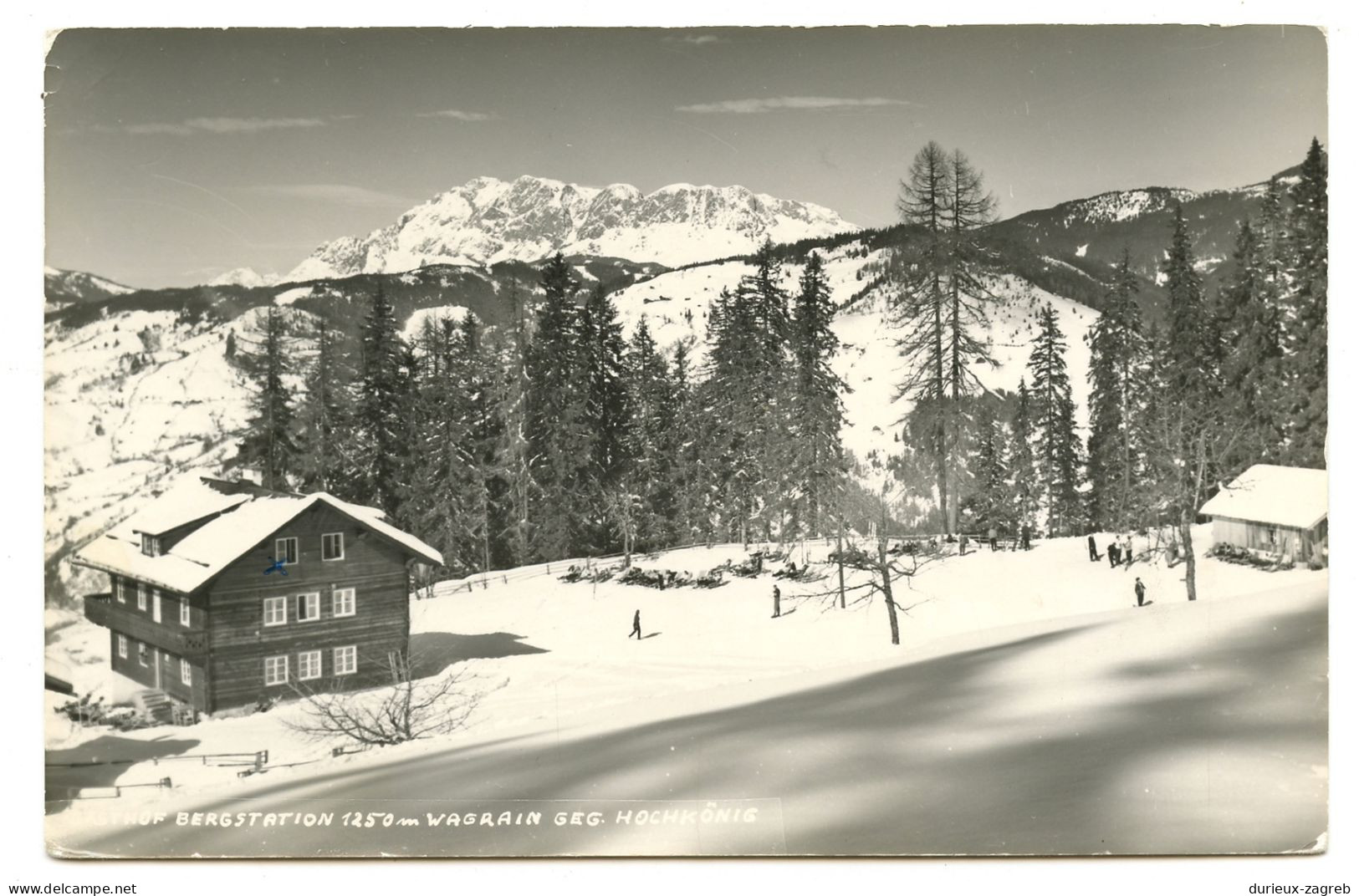 Wagrain (S) Gasthof Bergstation old postcard posted 196? b240615