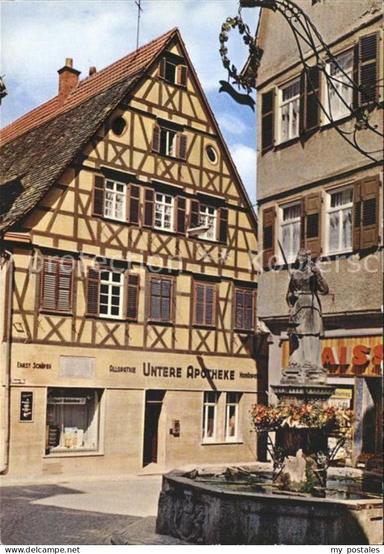 Waiblingen Marktbrunnen mit Justizia