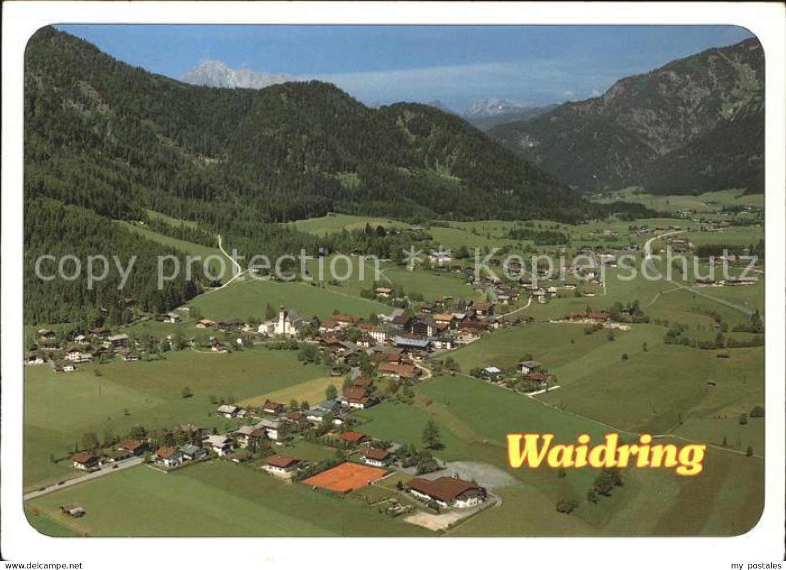 Waidring Tirol Fliegeraufnahme