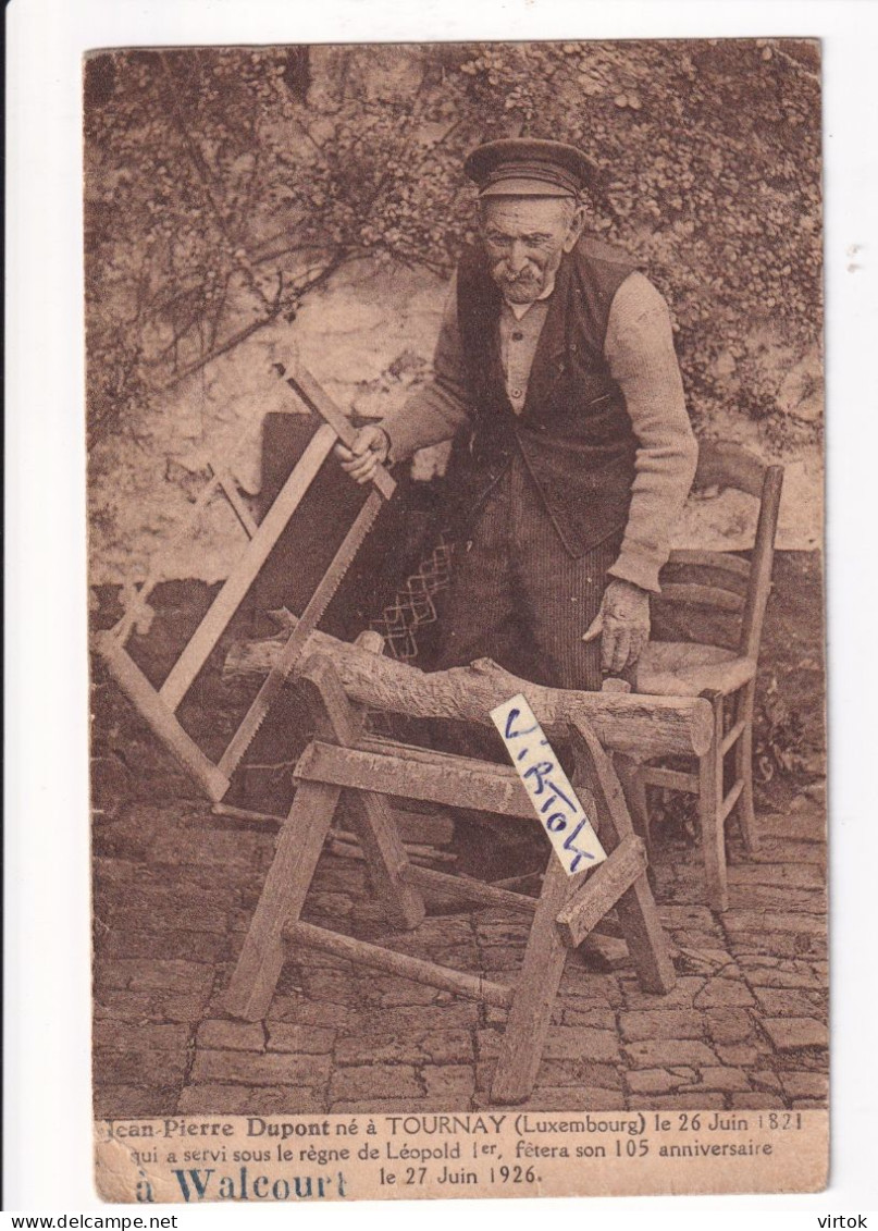 WALCOURT Jean-Pierre Dupont né à Tournay (Luxembourg) centenaire