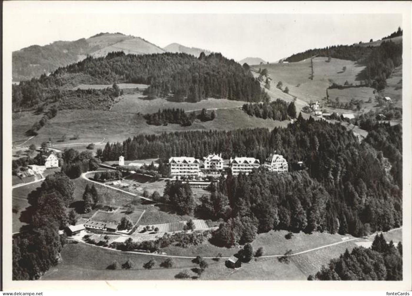 Wald ZH Sanatorium Wald   Fliegeraufnahme