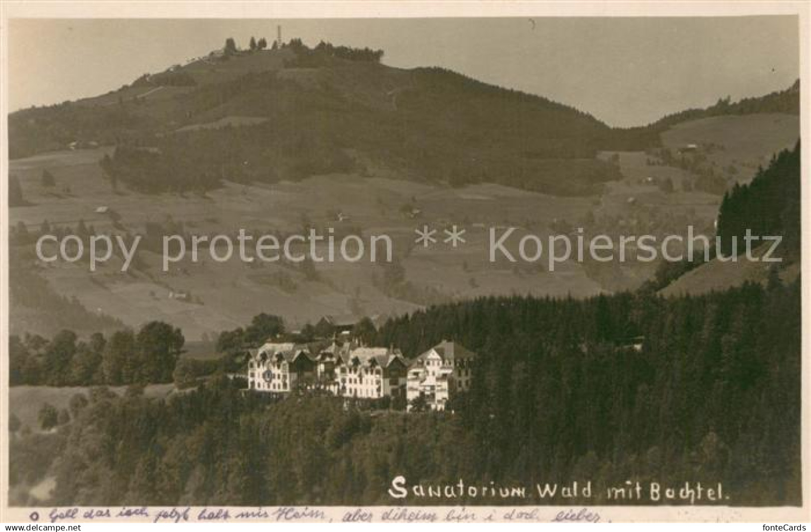 Wald ZH Sanatorium Wald mit Bachtel