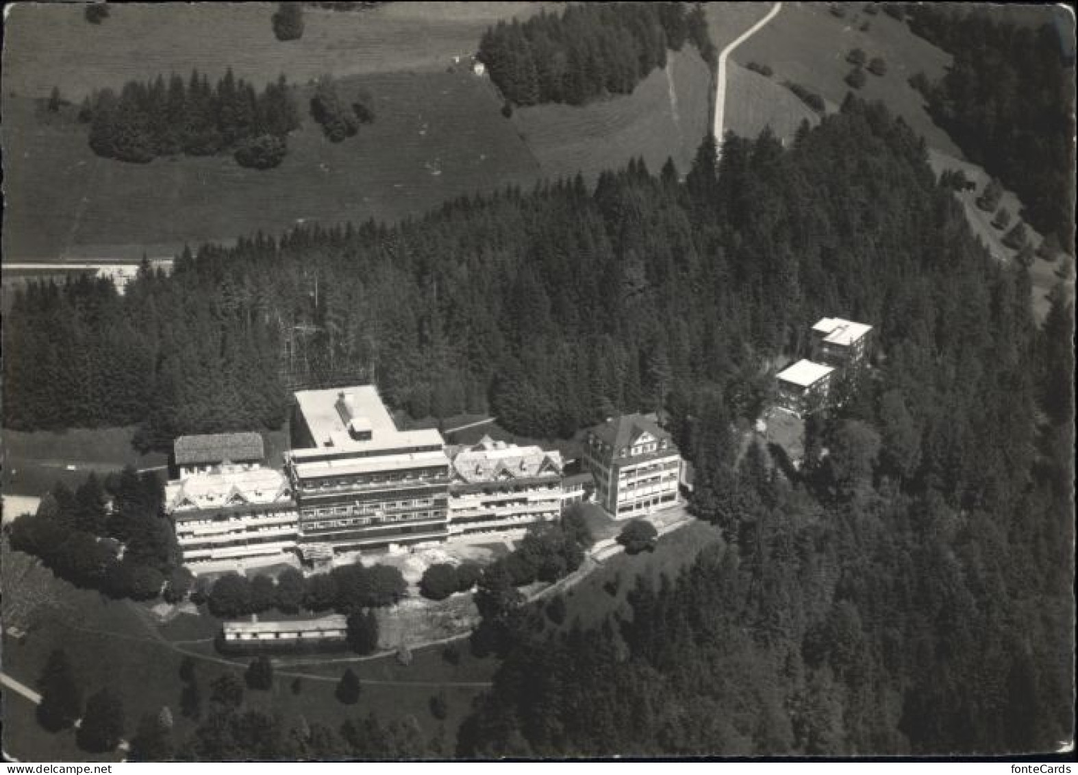 Wald ZH Wald AR Sanatorium Fliegeraufnahme
