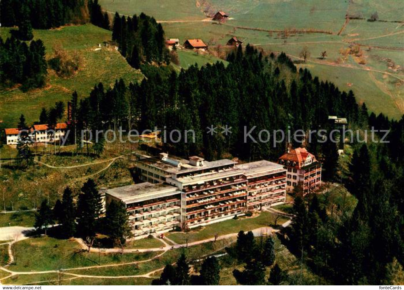 Wald ZH Zuercher Hoehenklinik Wald Fliegeraufnahme