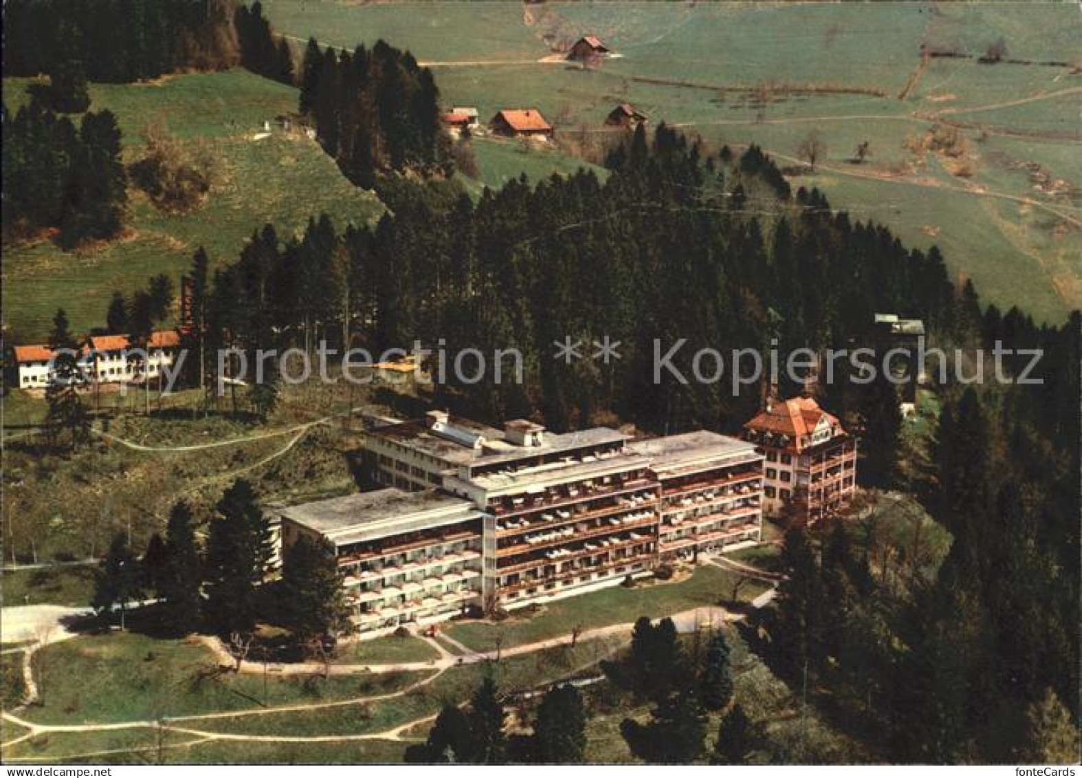 Wald ZH Zuercher Hoehenklinik Wald Fliegeraufnahme