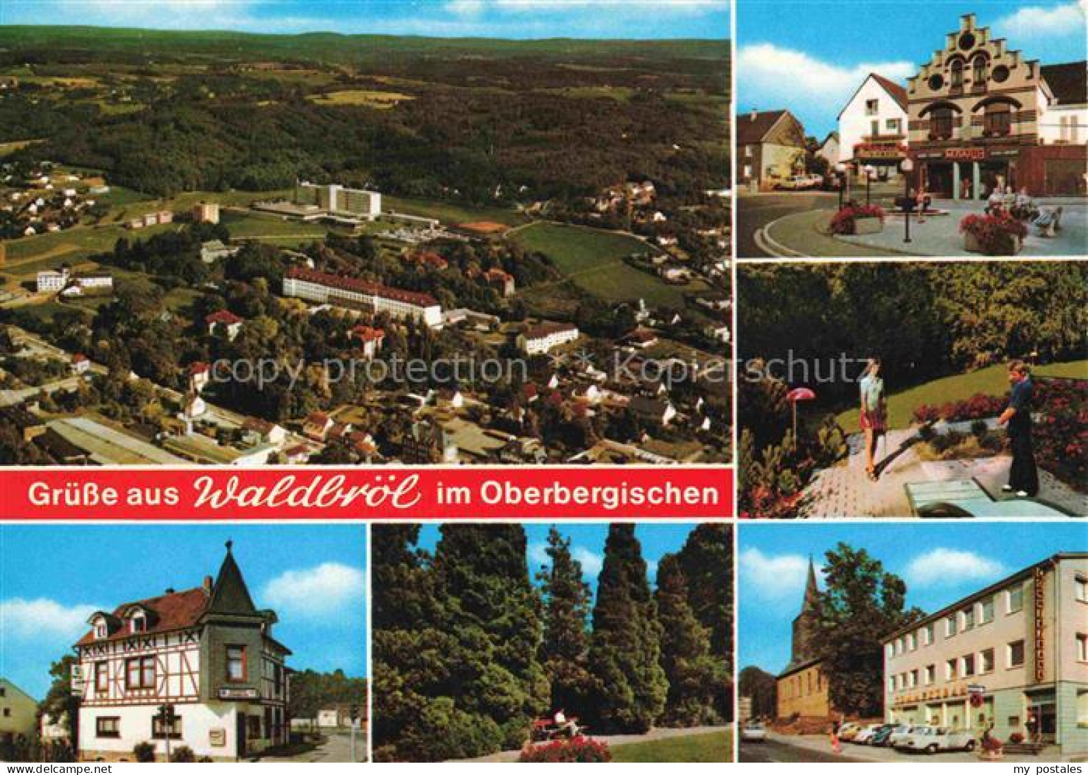 Waldbroel NRW Luftaufnahme Ortsansichten Parkanlagen Minigolf