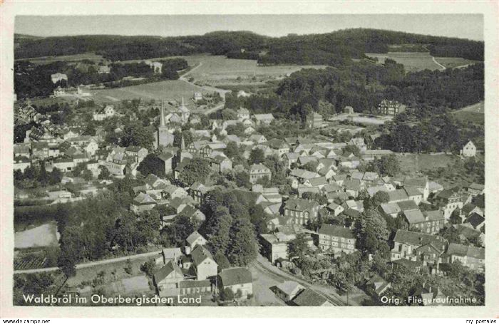 Waldbroel NRW Original Fliegeraufnahme