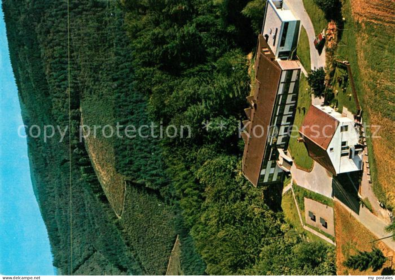 Waldbrunn Odenwald Fliegeraufnahme Schullandheim